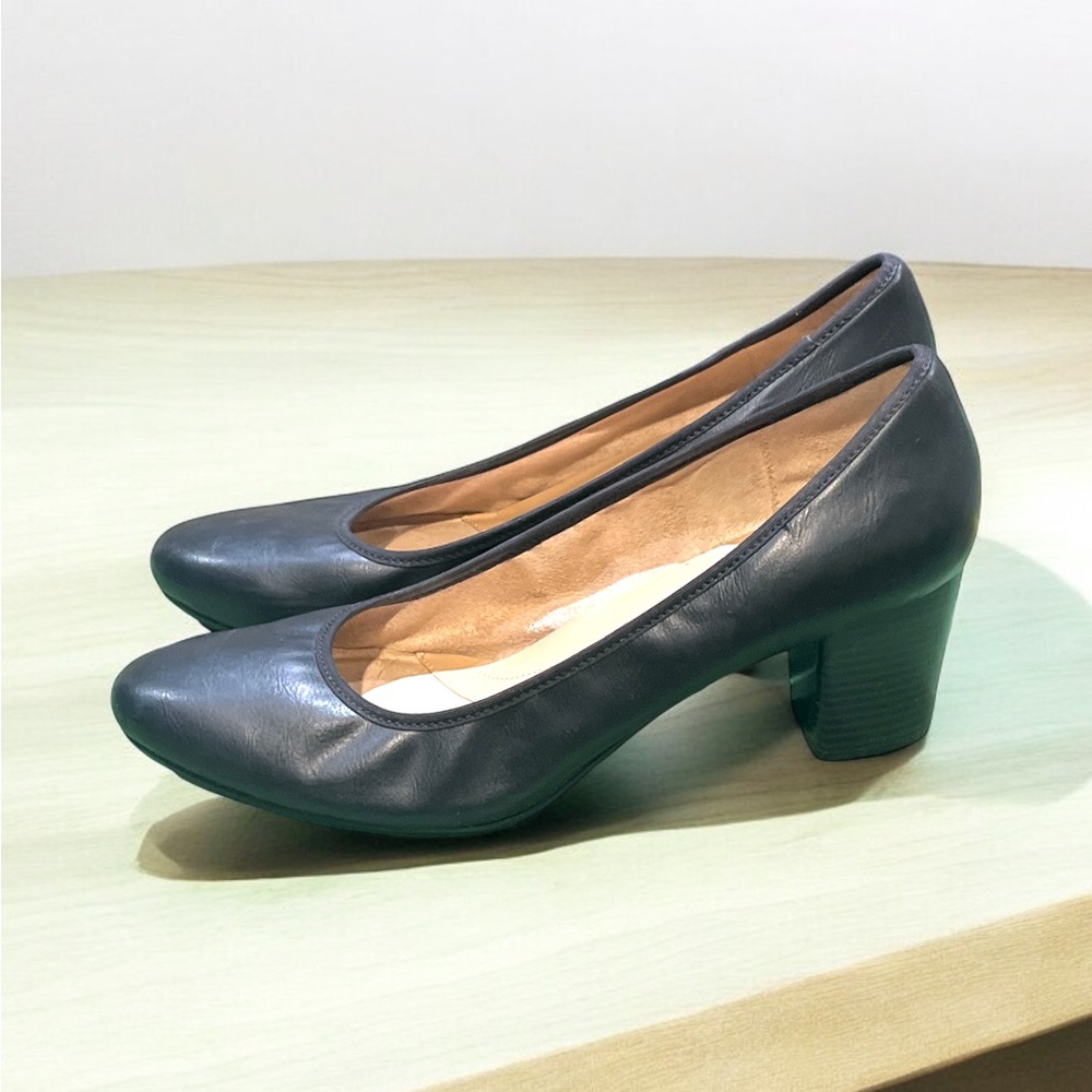 Naturalizer N5 Contour Black Leather Pump Shoes Size 12. - Picture 3 of 5